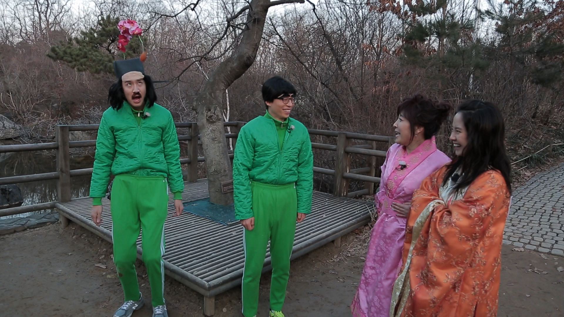 16】【综艺】《running man》 李光洙变身傻瓜温达造型,王牌表情让人